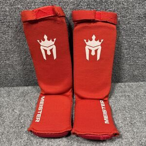 MEISTER ELASTIC CLOTH SHIN & INSTEP GUARDS - RD Muay Thai MMA Taekwondo Leg Pads